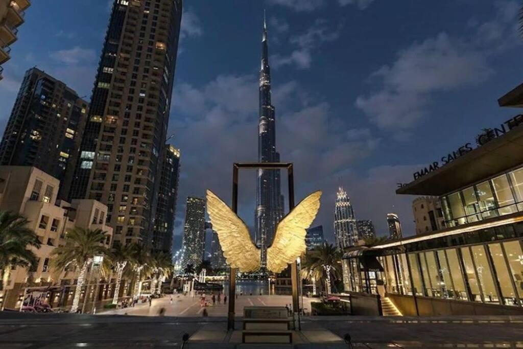 Luxury Burj Khalifa View - Mins Walking Dubai Mall Apartamento Exterior foto