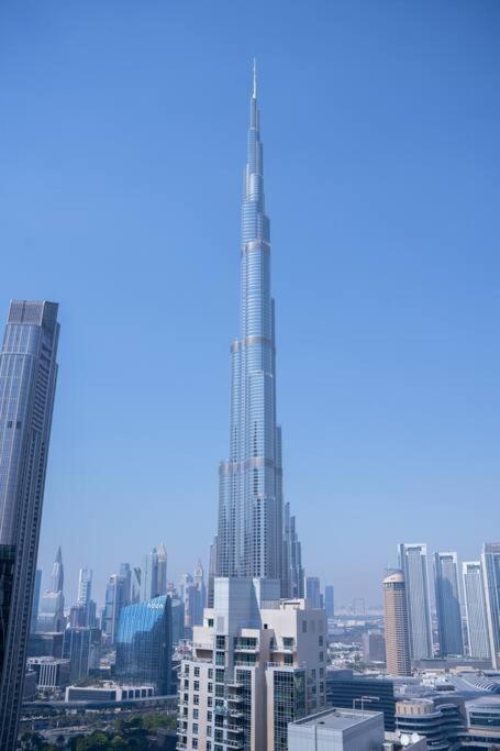 Luxury Burj Khalifa View - Mins Walking Dubai Mall Apartamento Exterior foto