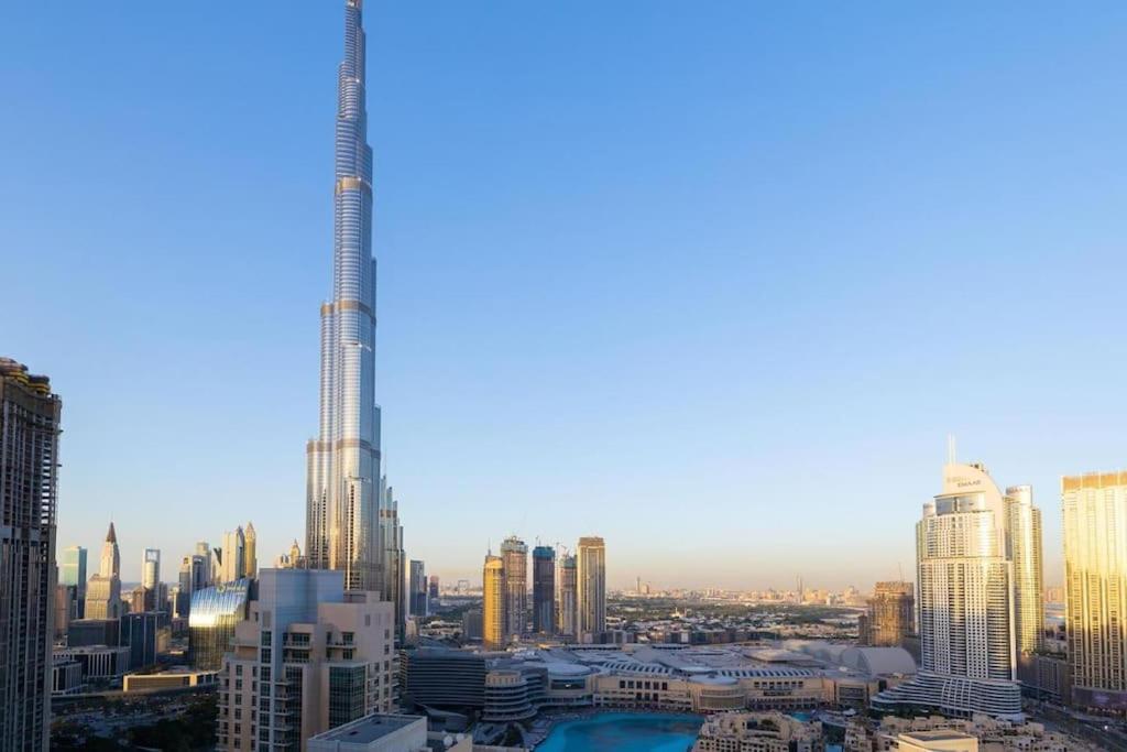 Luxury Burj Khalifa View - Mins Walking Dubai Mall Apartamento Exterior foto